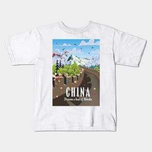 China "Discover a land of Wonder" Kids T-Shirt